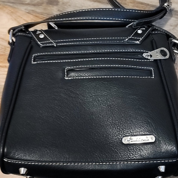 Embroidered satchel bag - Picture 2 of 3